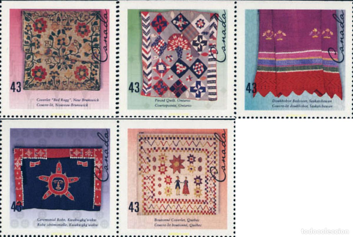 Briefmarken: 130525 MNH CANADA 1993 TAPICERIA ARTESANAL