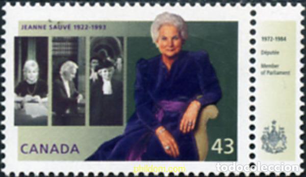 Stamps: 130542 MNH CANADA 1994 HOMENAJE A JEANNE SAUVE