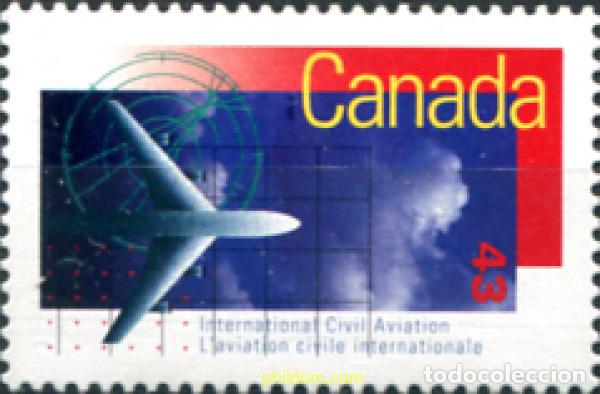 Sellos: 130549 MNH CANADA 1994 50 ANIVERSARIO DE LA ORGANIZACION DE AVIACION CIVIL INTERNACIONAL