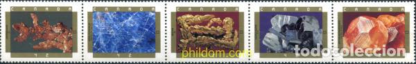Sellos: 300335 MNH CANADA 1992 150 ANIVERSARIO DE LA COMISION GEOLOGICA DE CANADA, MINERALES