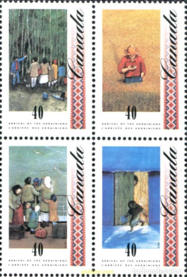 Sellos: 183178 MNH CANADA 1991 LLEGADA DE LOS UCRANIANOS A CANADA