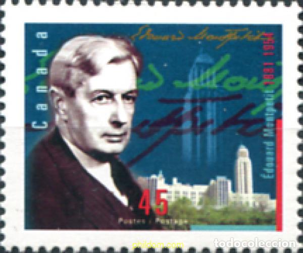 Sellos: 130619 MNH CANADA 1996 115 ANIVERSARIO DEL NACIMIENTO DEL GRAN UNIVERSITARIO CANADIENSE EDUARD MONT