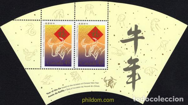 Selos: 130621 MNH CANADA 1997 A&Ntilde;O LUNAR CHINO - A&Ntilde;O DEL BUEY