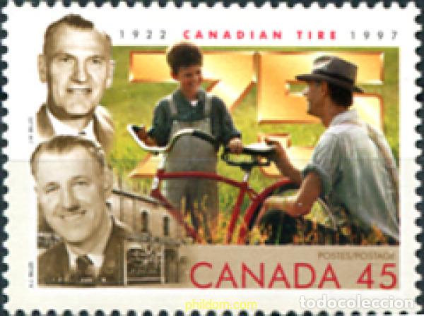Selos: 130624 MNH CANADA 1997 75 ANIVERSARIO DE LA FIRMA &rdquo;CANADIAN TIRE CORPORATION&rdquo;