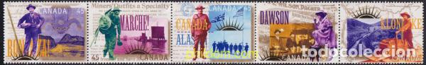Sellos: 610547 MNH CANADA 1996 CENTENARIO DE LOS PRIMEROS BUSCADORES DE ORO EN YUKON