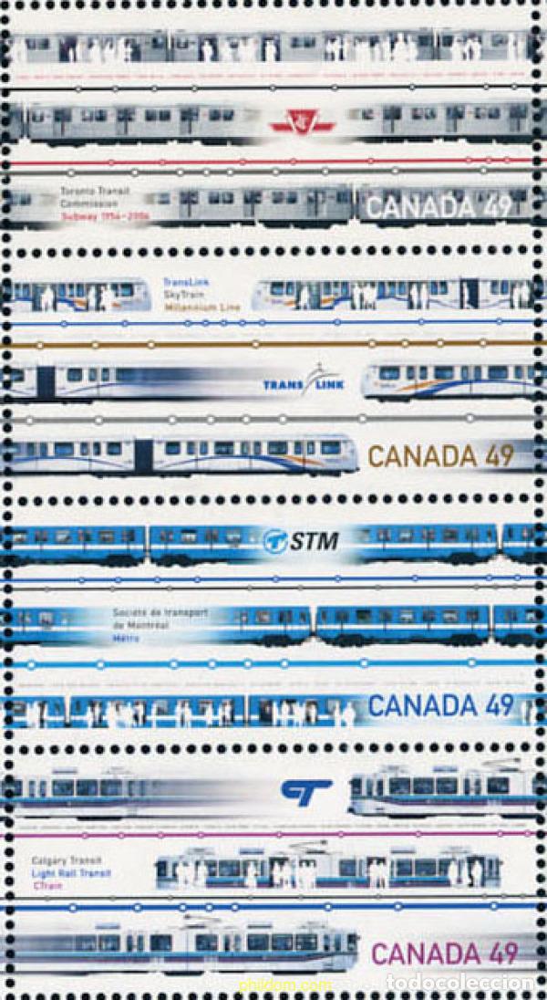 Sellos: 145515 MNH CANADA 2004 TRANSPORTES - Foto 1