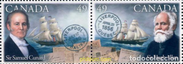 Sellos: 145950 MNH CANADA 2004 PIONEROS DEL SERVICIO DE CORREO TRANSATLANTICO