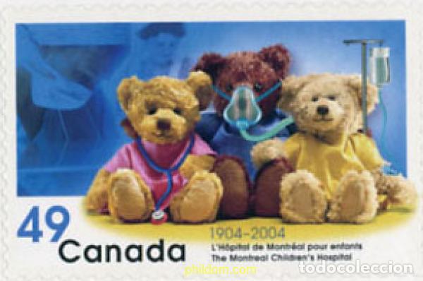 Sellos: 149342 MNH CANADA 2004 CENTENARIO DEL HOSPITAL DE MONTREAL