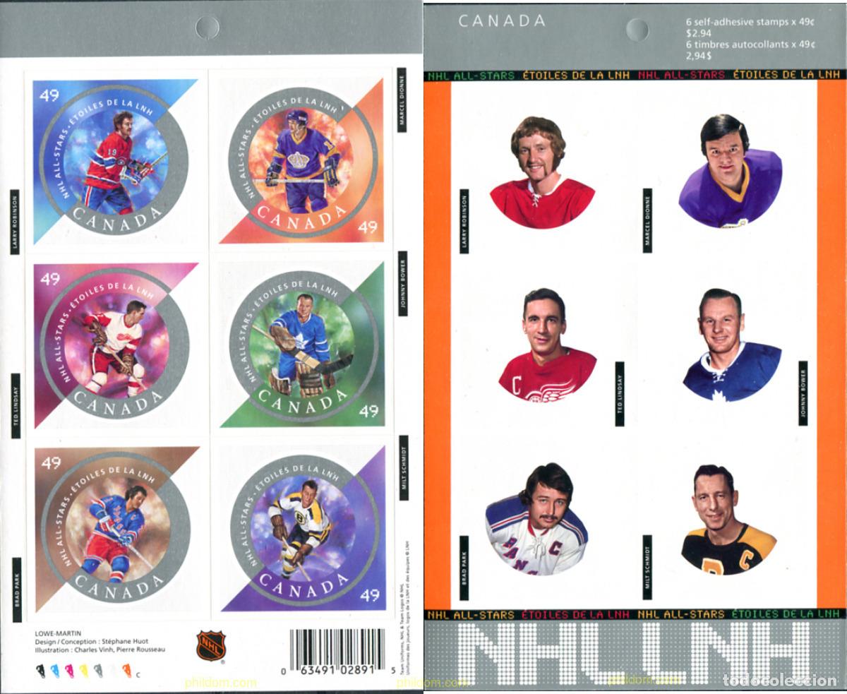 Sellos: 300273 MNH CANADA 2004 HOCKEY SOBRE HIELO