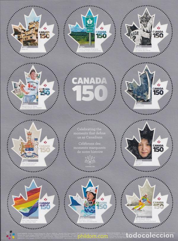 Sellos: 700264 MNH CANADA 2017 150 ANIVERSARIO DE LA CONFEDERACION CANADIENSE