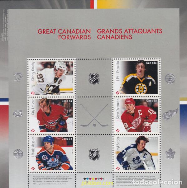 Sellos: 700154 MNH CANADA 2016 HOCKEY SOBRE HIELO - DELANTEROS FAMOSOS