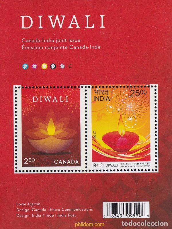 Sellos: 700233 MNH CANADA 2017 DIVALI - FIESTA POPULAR INDIA