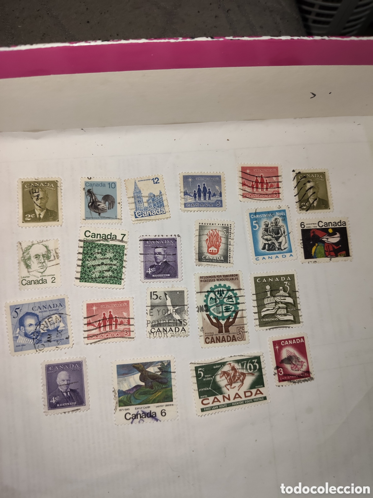 Sellos: 21 sellos antiguos de Canad&aacute; variados
