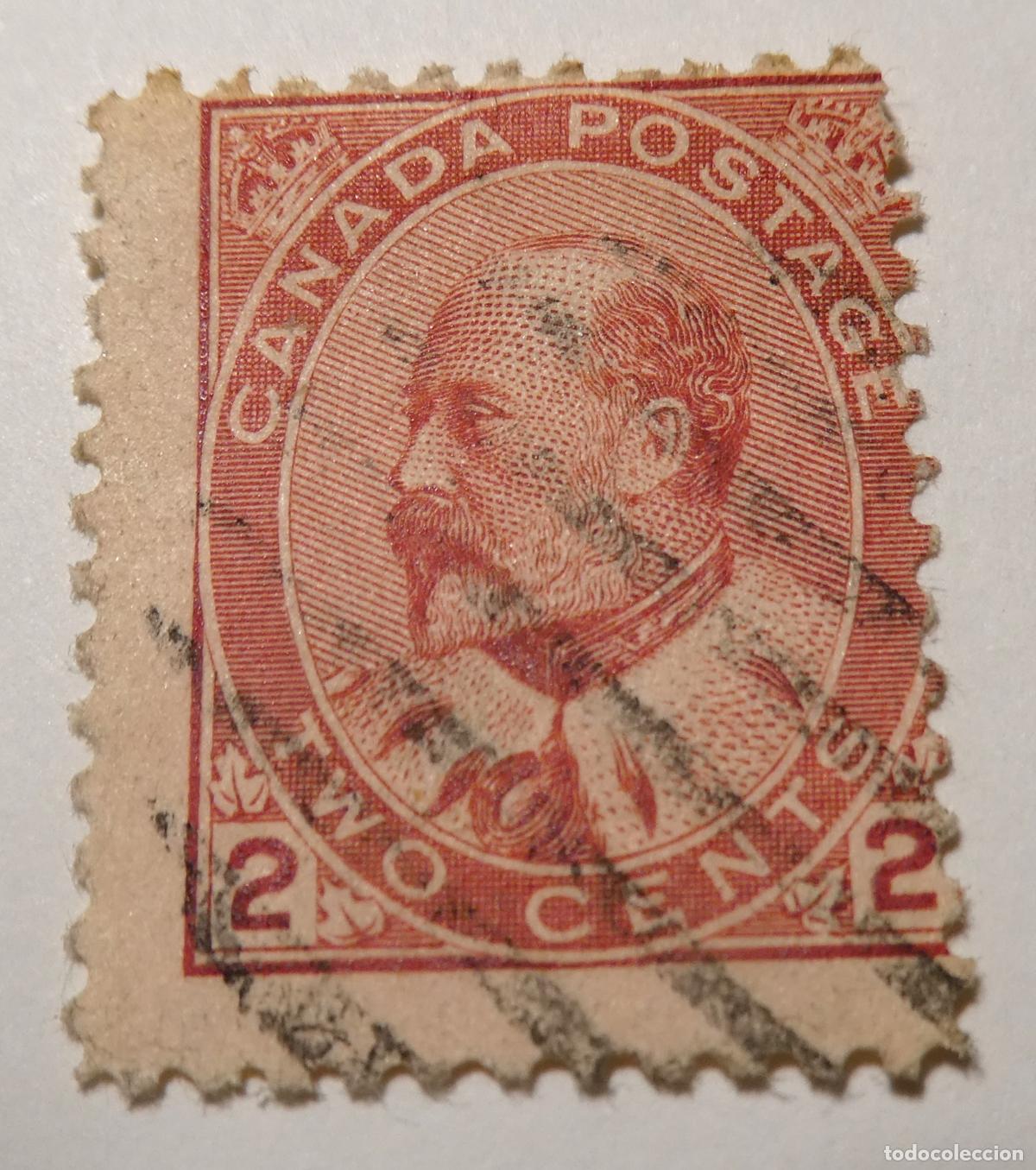 Sellos: Sello postal de Canada 2 centavos de 1903 ,rey Eduardo VII