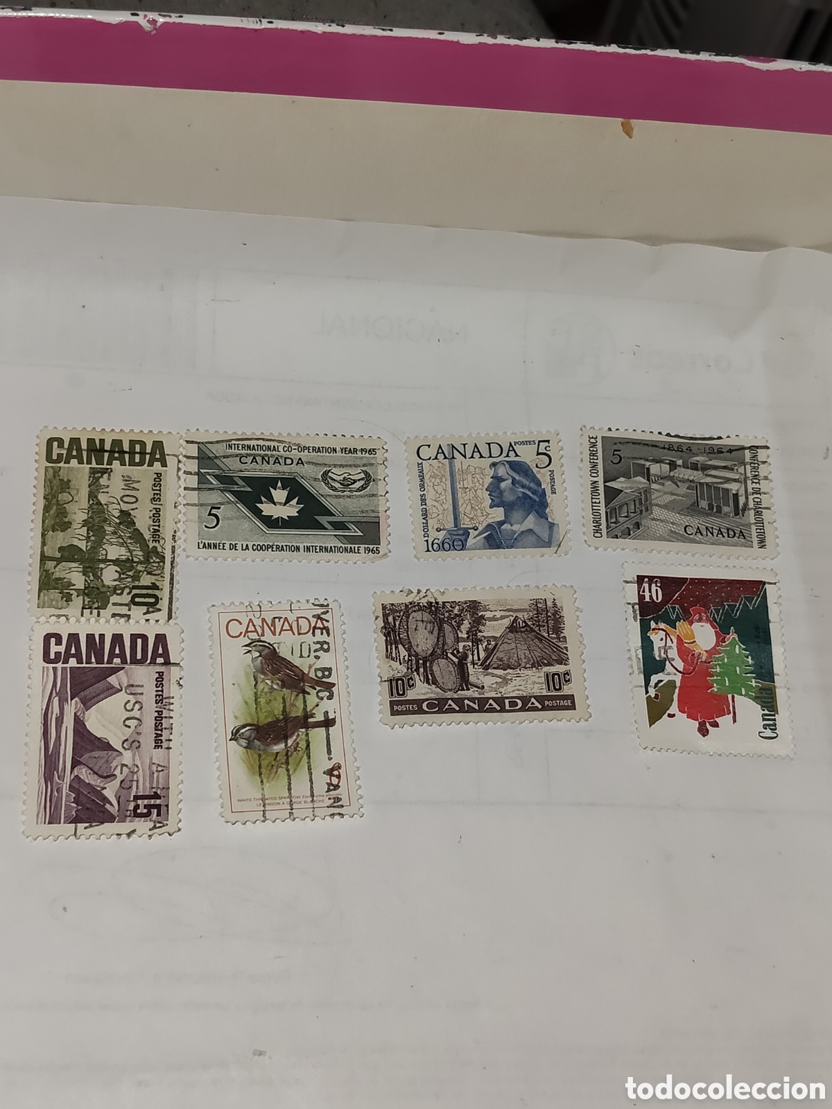 Sellos: 8 sellos variados de Canad&aacute; no repetidos