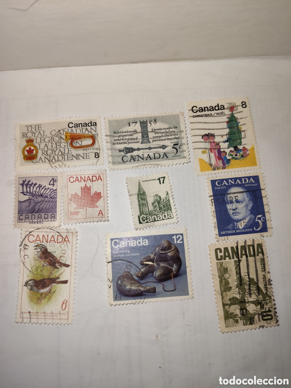 Sellos: 10 sellos variados de Canad&aacute; no repetidos