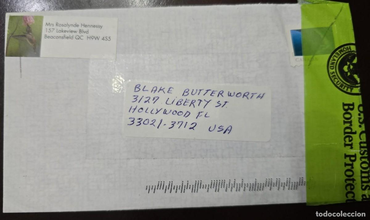 Sellos: TS) 2024 CANADA, CENSORSHIP, COVER SENT FROM QUEBEC TO FLORIDA.