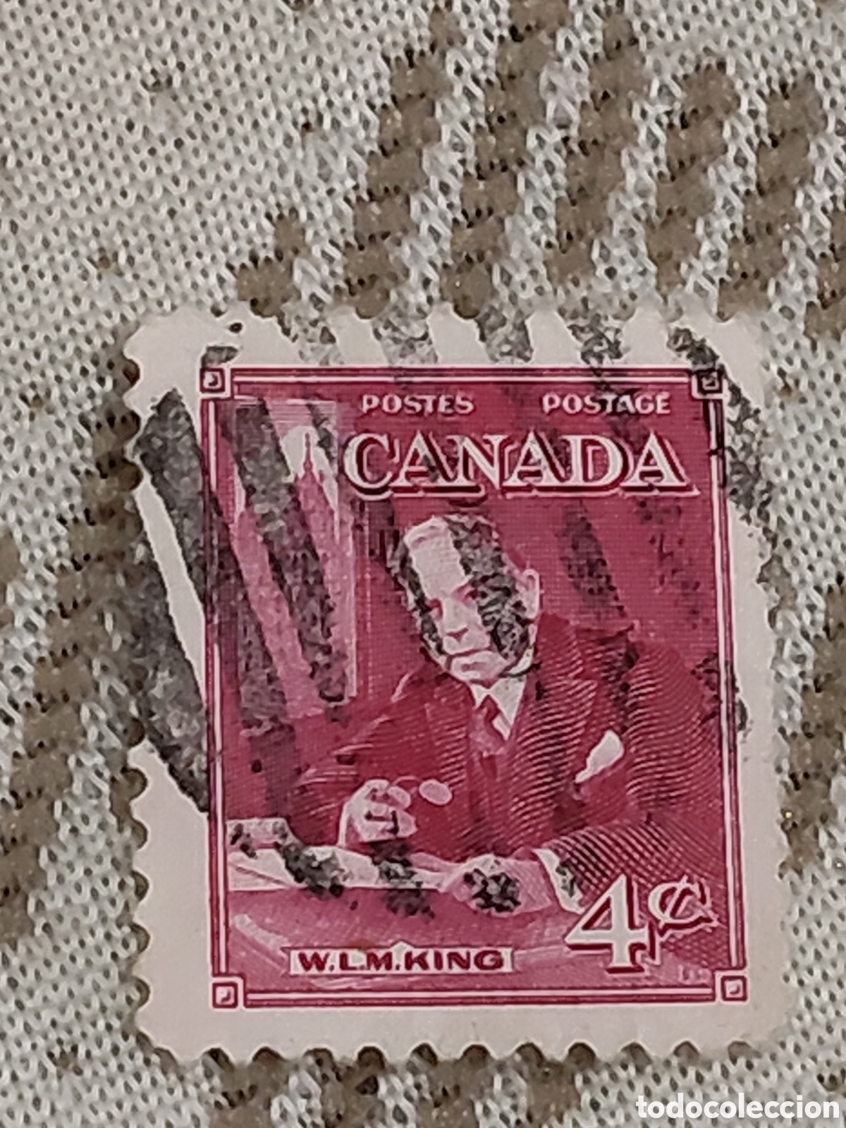 Sellos: Sello de Canad&aacute; primer ministro Willian Lyon 1951 usado