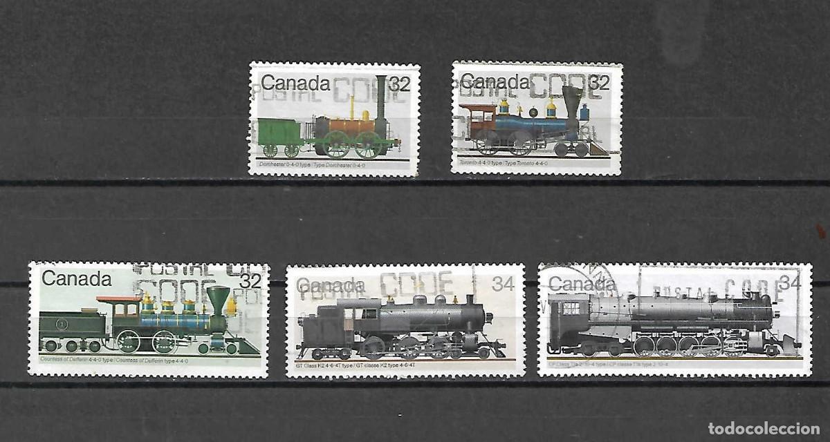 Sellos: locomotoras de Canad&aacute;, sellos de los a&ntilde;os 1983/86