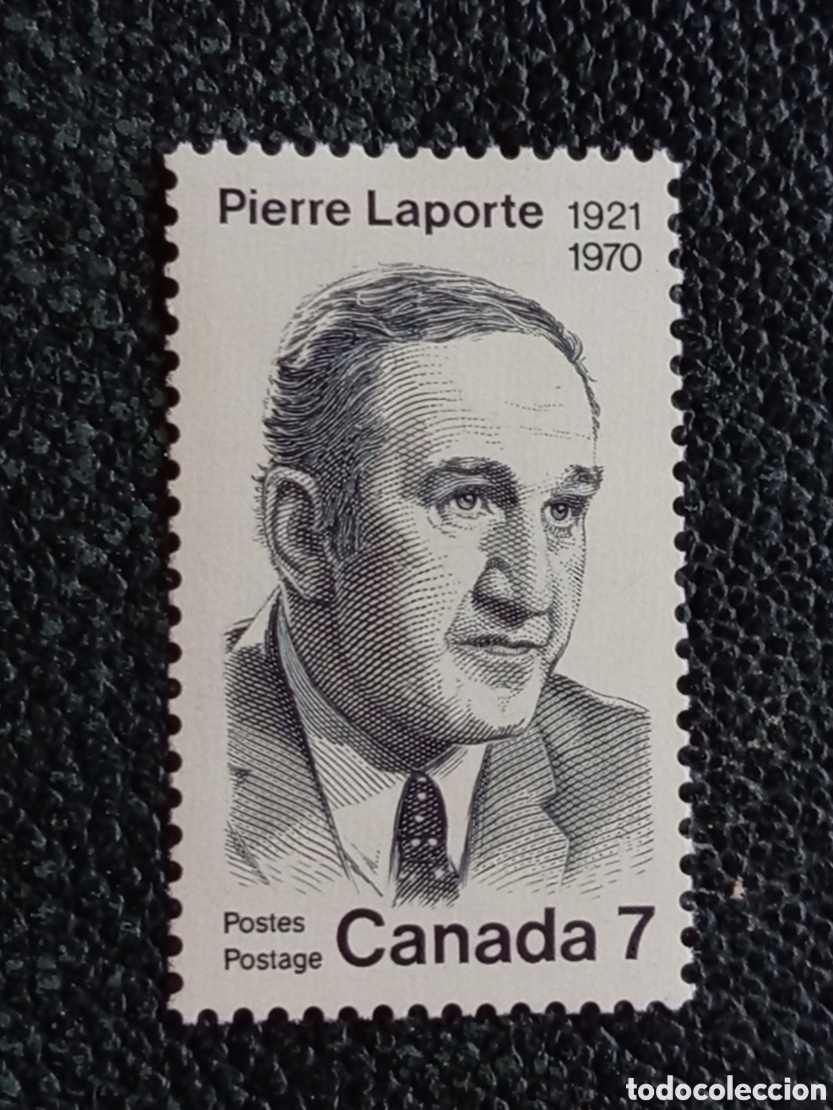 Sellos: Sello Canad&aacute; 1971 Homenaje Pierre Laporte Pol&iacute;tico MH Edifil 469 / Scott 558