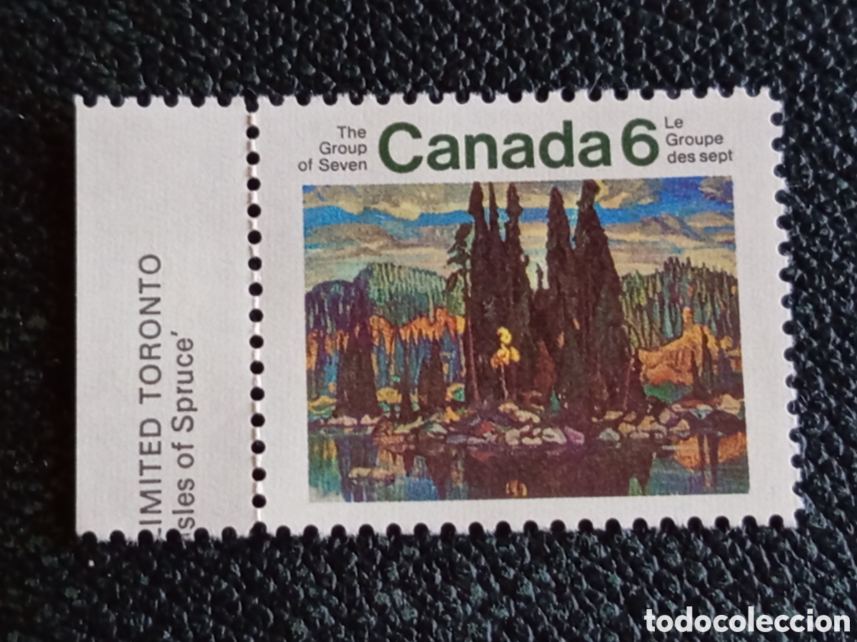 Sellos: Sello Canad&aacute; 1970 Arte Grupo de los Siete MNH Edifil 433 / Scott 518