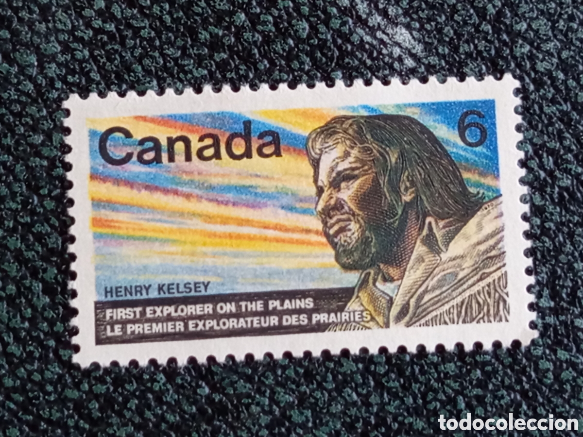 Sellos: Sello Canad&aacute; 1970 Explorador Henry Kelsey MH Edifil 426 / Scott 512