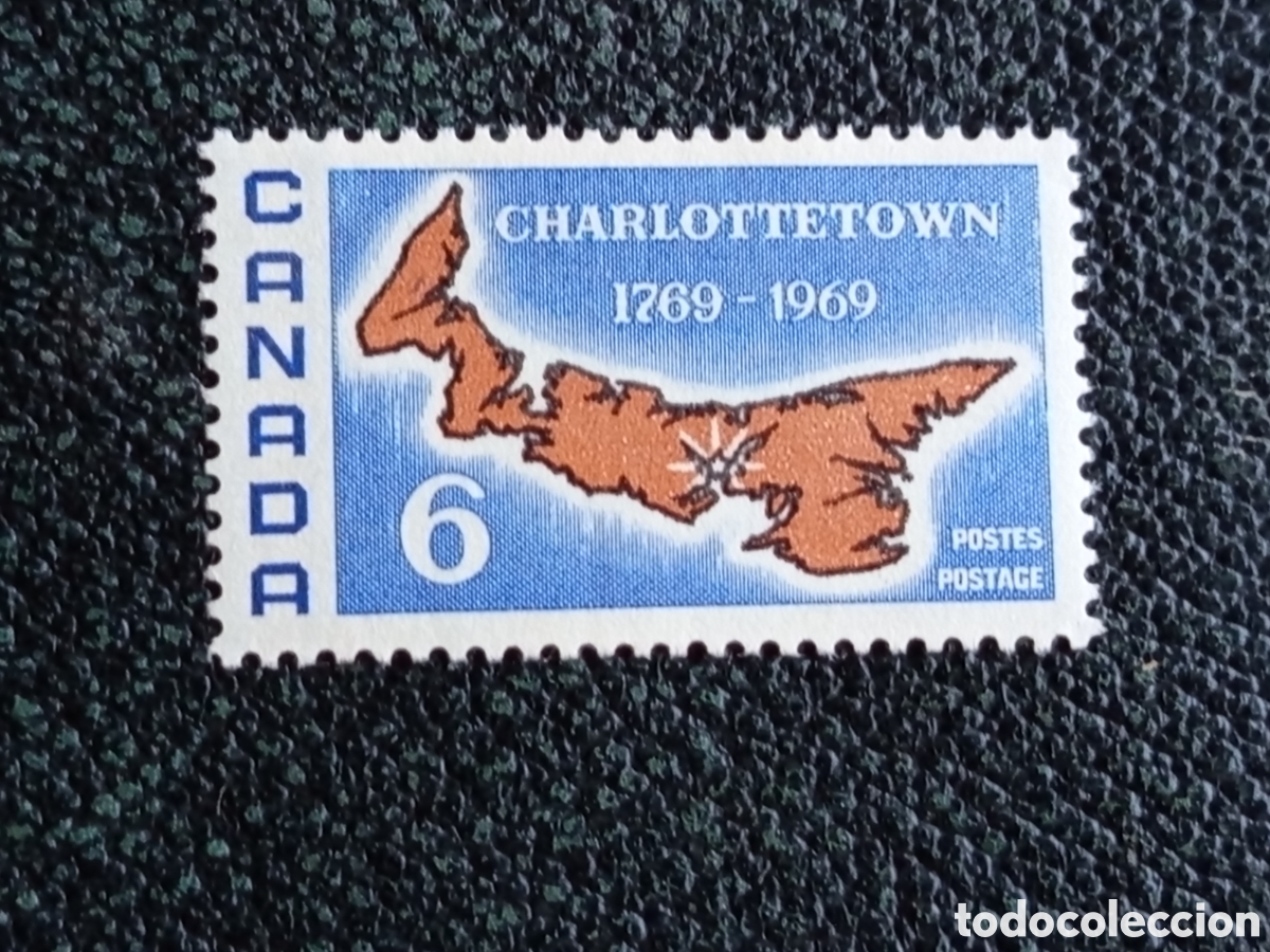 Sellos: Sello Canad&aacute; 1969 Bicentenario Charlottetown MH Edifil 418 / Scott 492