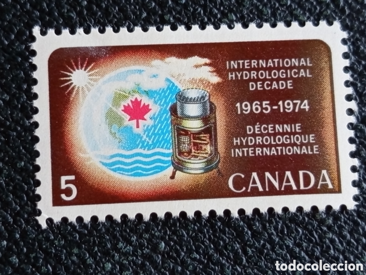 Sellos: Sello Canad&aacute; 1968 Decenio Hidrol&oacute;gico Internacional MH Edifil 402 / Sc 481