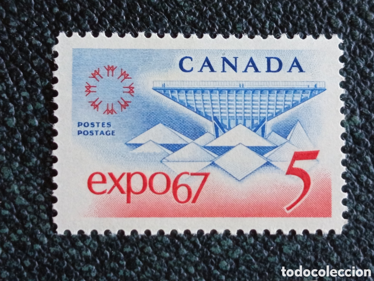 Sellos: Sello Canad&aacute; 1967 Exposici&oacute;n Universal Montreal Expo 67 MH Edifil 366 / Sc 465
