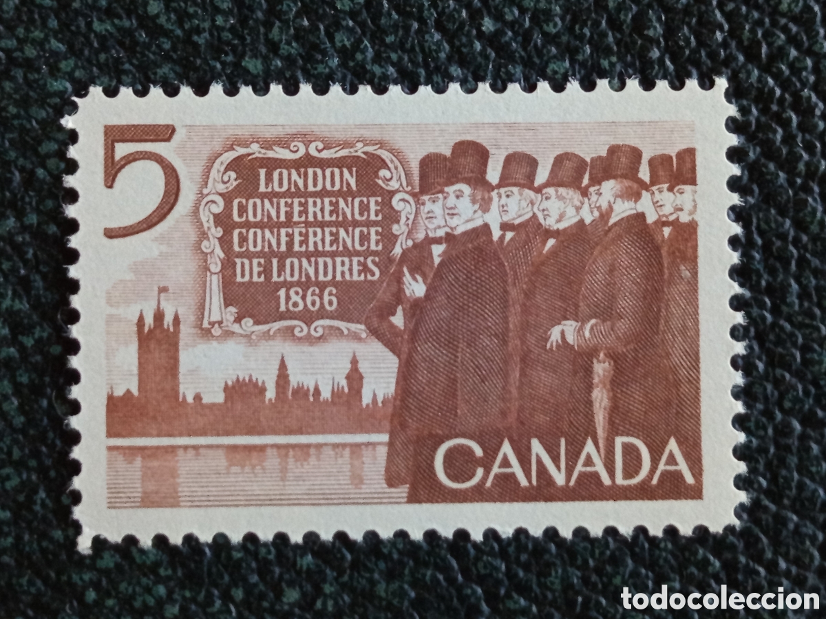 Sellos: Sello Canad&aacute; 1966 Centenario Conferencia de Londres MH Edifil 354 / Scott 448