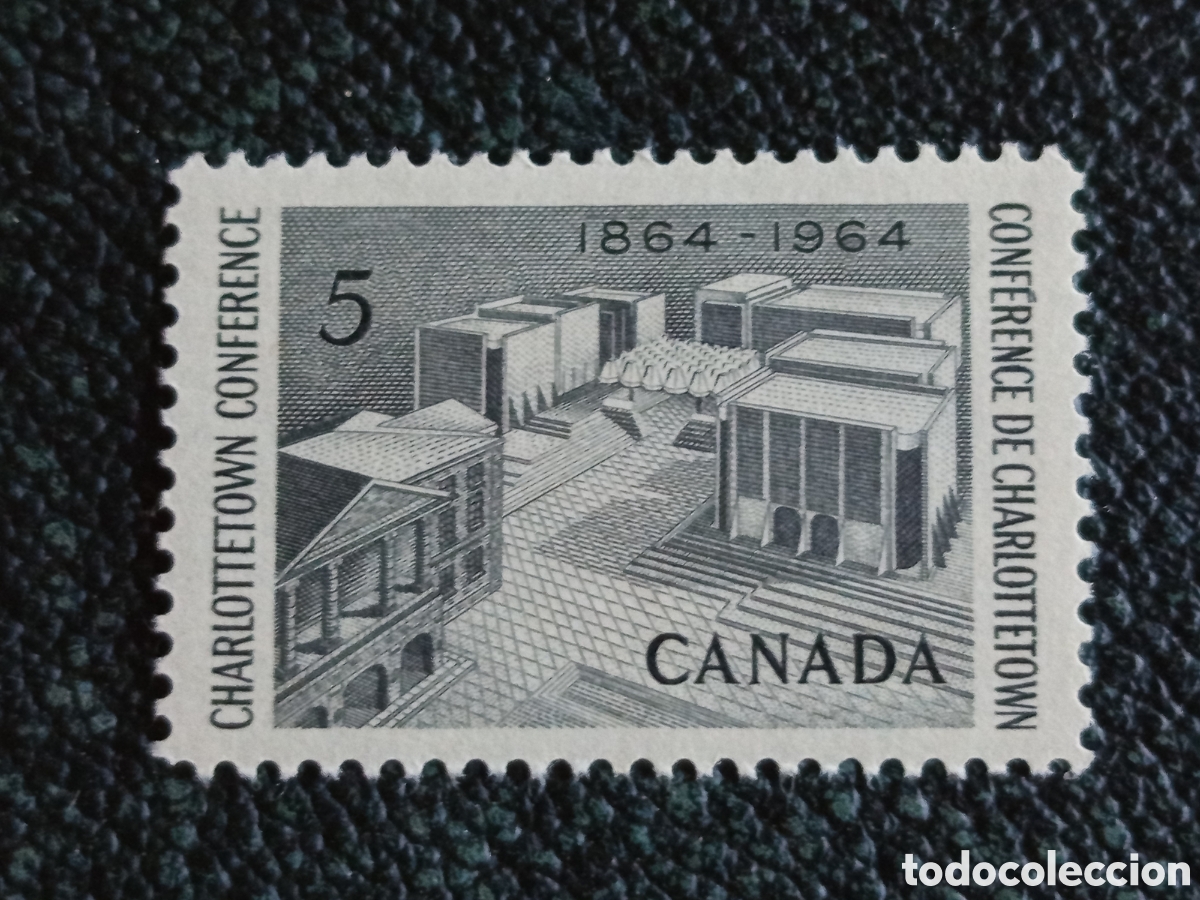 Sellos: Sello Canad&aacute; 1964 Centenario Conferencia Charlottetown MH Edifil 345 / Sc 431