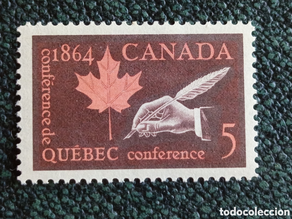 Sellos: Sello Canad&aacute; 1964 Centenario Conferencia de Quebec MH Edifil 347 / Sc 432