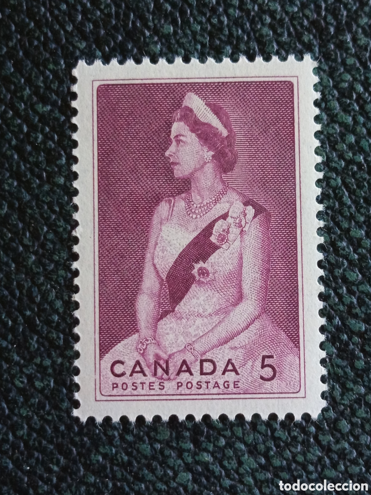 Sellos: Sello Canad&aacute; 1964 Visita Real Reina Isabel II MH Edifil 433 / Scott 433