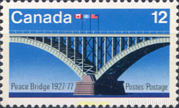 Sellos: 130067 MNH CANADA 1977 50 ANIVERSARIO DEL &rdquo;PUENTE DE LA PAZ&rdquo;. 1927-1977 CANADA-ESTADOS UNIDOS