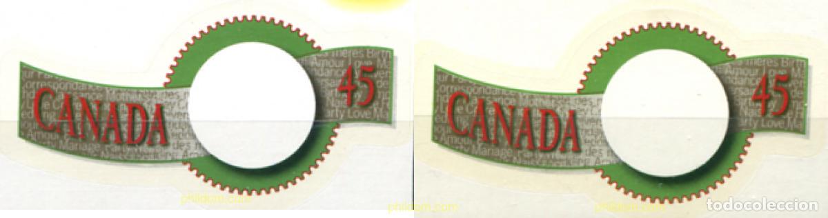 Sellos: 130610 MNH CANADA 1996 SELLOS CON MENSAJE