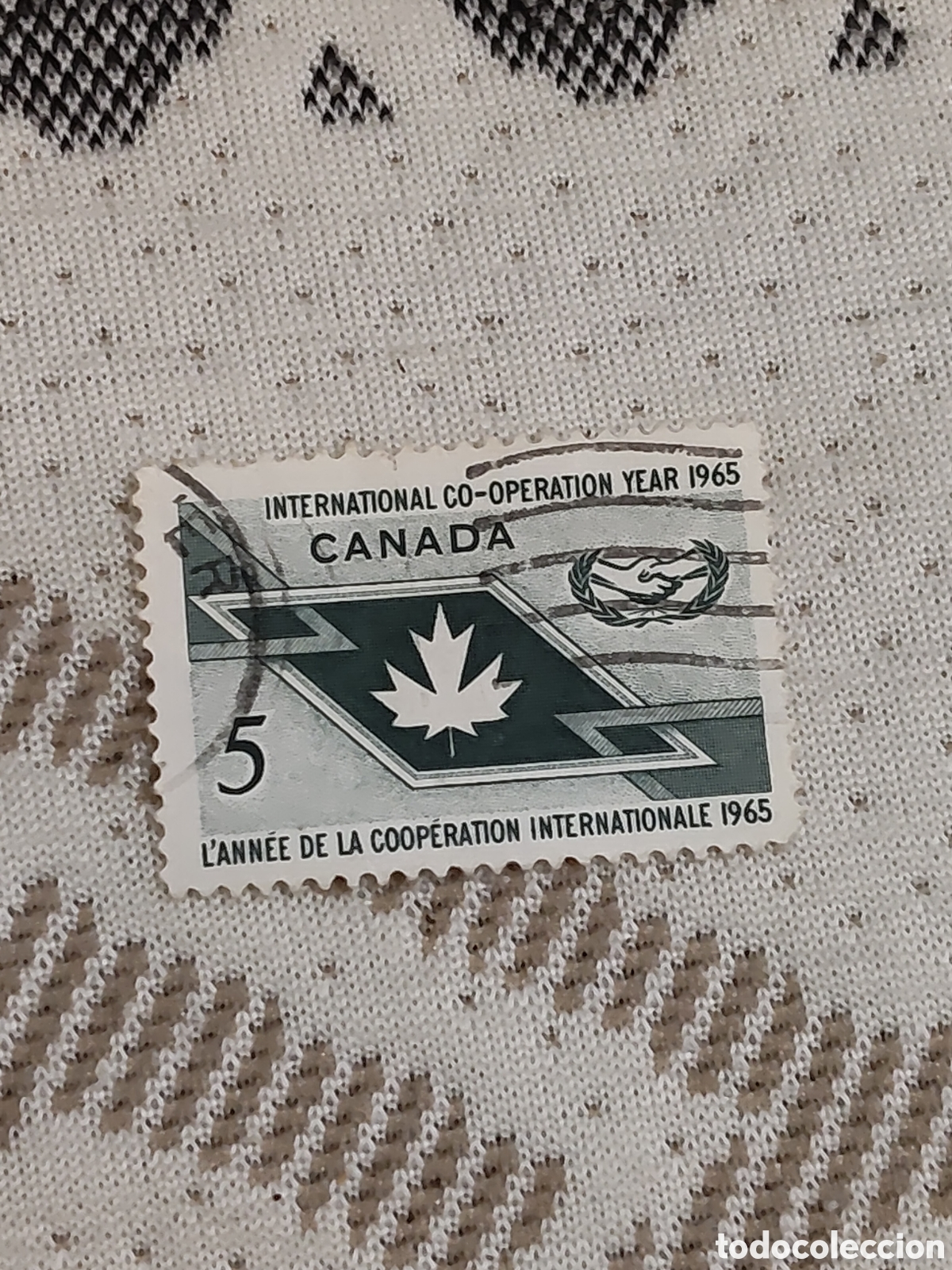 Sellos: Sello de Canad&aacute; a&ntilde;o de la cooperaci&oacute;n internacional 1965