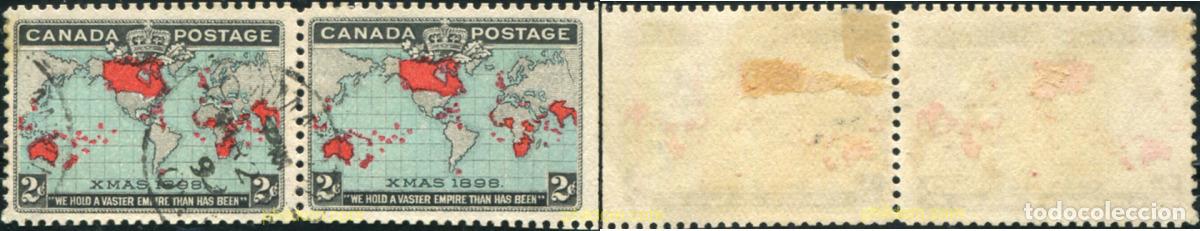 Sellos: 796321 USED CANADA 1898 COMMEMORACION DE LA TARIFA POSTAL UNIFORME PARA TODO EL IMPERIO BRITANICO