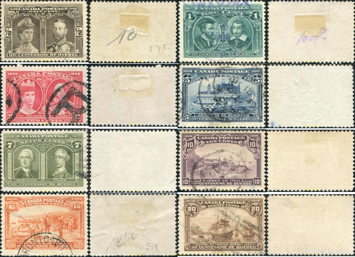 Sellos: 796333 USED CANADA 1908 3 CENTENARIO DE LA FUNDACION DE QUEBEC