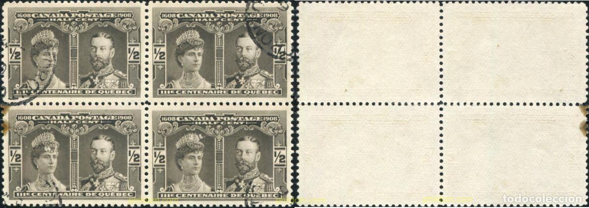 Sellos: 796334 USED CANADA 1908 3 CENTENARIO DE LA FUNDACION DE QUEBEC - Foto 1