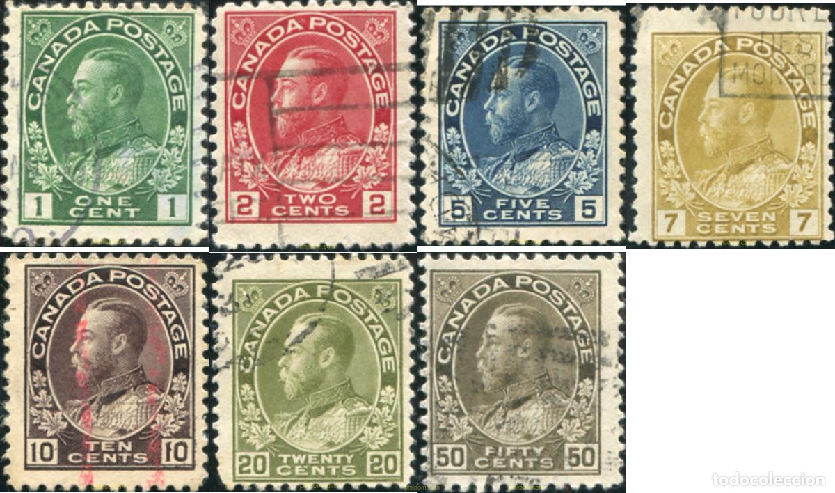 Sellos: 796336 USED CANADA 1911 REY GEORGE V