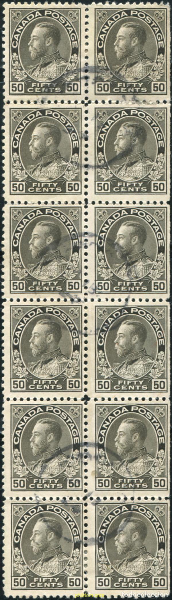 Sellos: 796340 USED CANADA 1911 REY GEORGE V