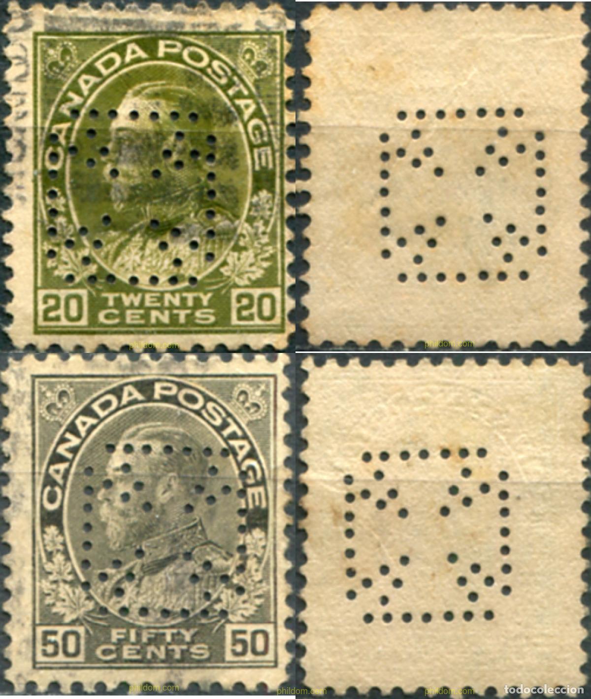 Sellos: 796345 USED CANADA 1911 REY GEORGE V