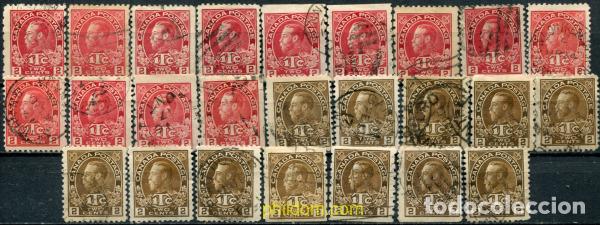 Sellos: 796430 USED CANADA 1916 REY GEORGE V