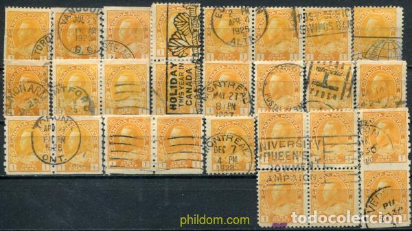 Stamps: 796570 USED CANADA 1922 REY GEORGE V