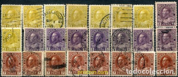 Briefmarken: 796572 USED CANADA 1922 REY GEORGE V