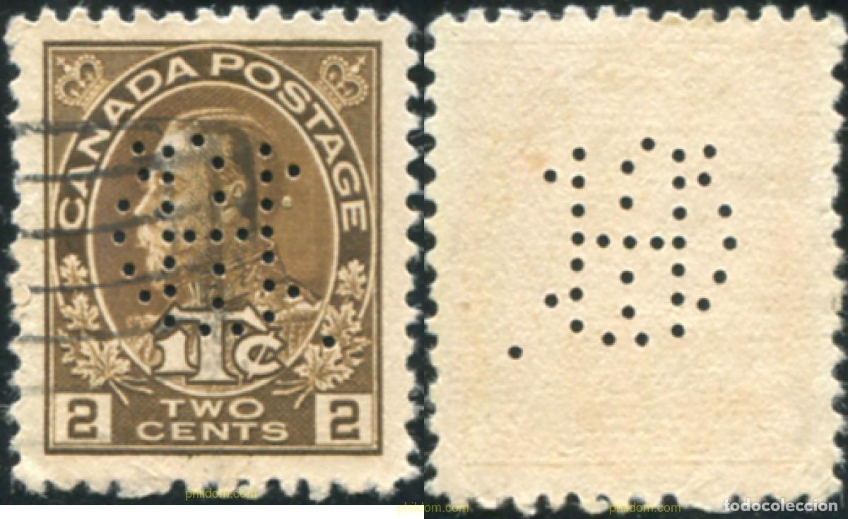 Selos: 796574 USED CANADA 1916 REY GEORGE V