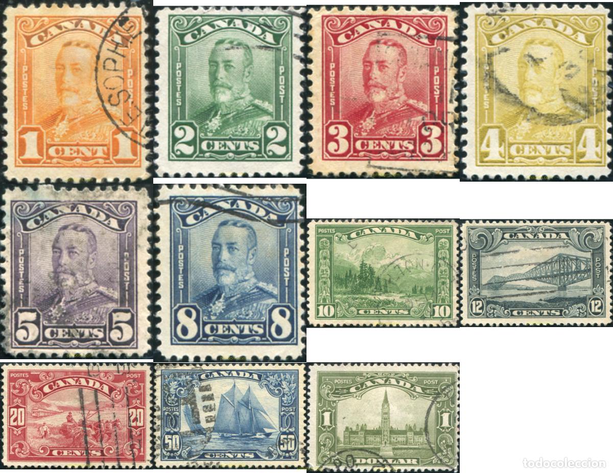 Briefmarken: 796599 USED CANADA 1928 REY GEORGE V Y VISTAS