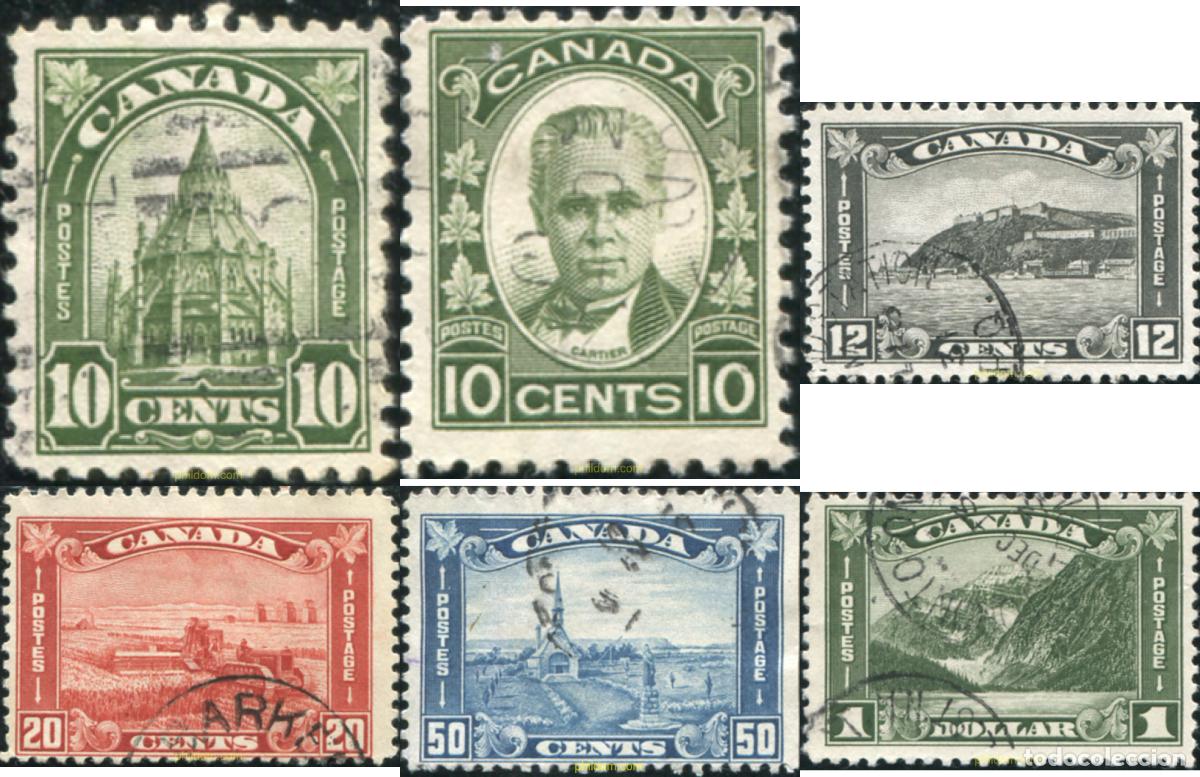 Stamps: 796680 USED CANADA 1930 SERIE BASICA