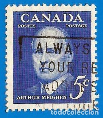 Sellos: Canada. 1961. Scott # 393. Arthur Meighen. Primer Ministro