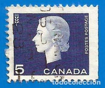Timbres: Canada. 1962. Scott # 409. Reina Isabel II. Trigo